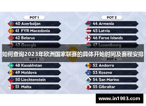 如何查询2023年欧洲国家联赛的具体开始时间及赛程安排 如何查询2023年欧洲国家联赛的具体开始时间及赛程安排